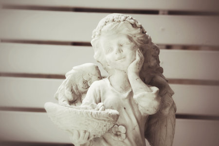 Cupid sculptureの写真素材