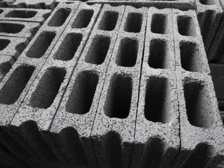 Gray brick for construction