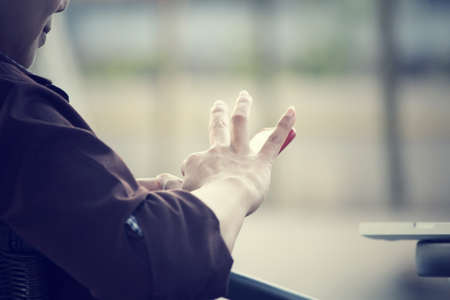 Woman using smart phoneの写真素材