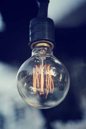 Vintage light bulbの写真素材