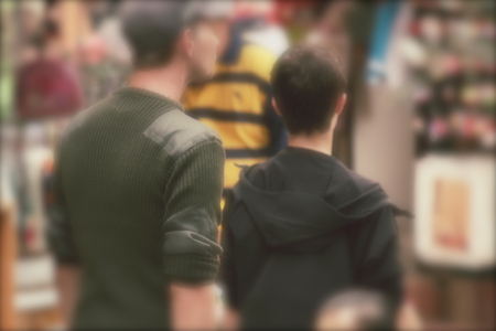 Blurred of peopleの写真素材