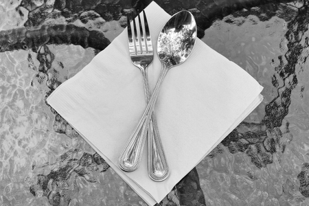 Fork and spoonの写真素材