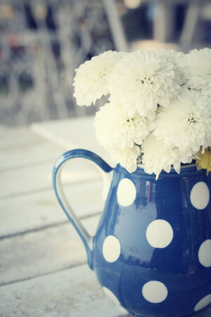 Gerbera flowers with vaseの写真素材