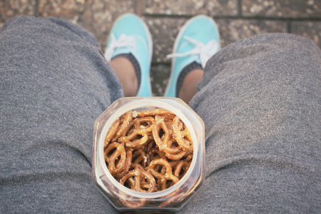 Cookies pretzelsの写真素材