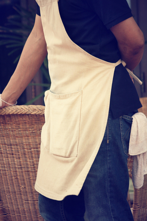 Waiter at restaurantの写真素材