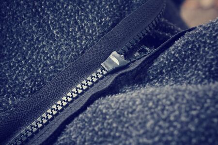 Jacket zipperの写真素材