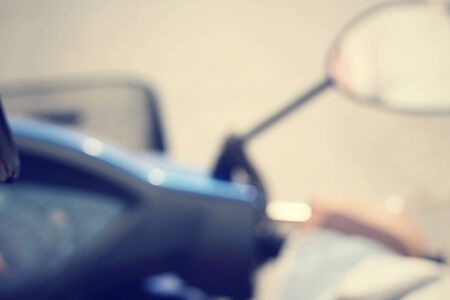 Blurred of motorcycleの写真素材