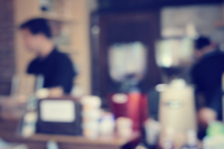 Blurred of cafe