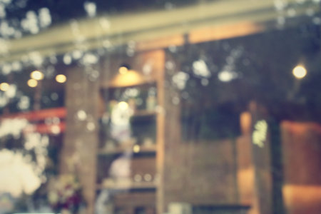 Blurred of restaurant