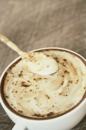 Drinking coffeeの写真素材