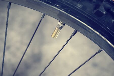 Vintage bicycle wheelの写真素材