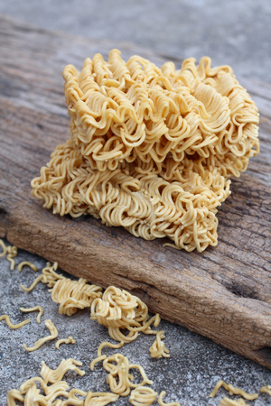 Dry instant noodleの写真素材
