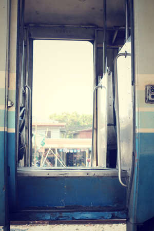 Door of railroadの写真素材