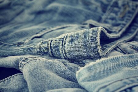 Stack of jeansの写真素材