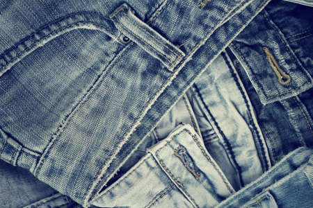 Stack of jeansの写真素材