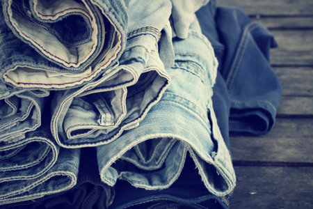 Stack of jeans