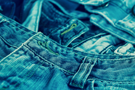 Stack of jeansの写真素材