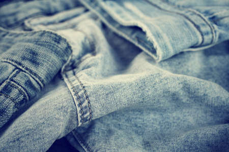 Stack of jeansの写真素材