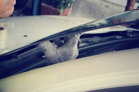 Windshield repairの写真素材