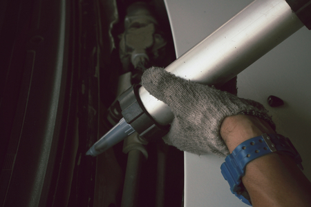 Windshield repairの写真素材