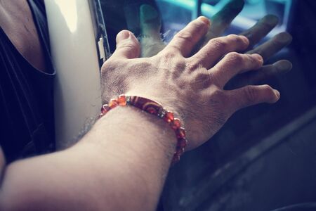 Windshield repairの写真素材