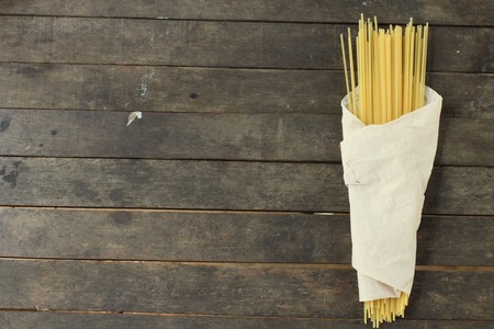 Raw spaghettiの写真素材