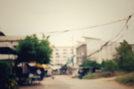 Blurred of car on roadの写真素材