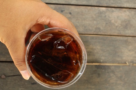 Drinking colaの写真素材