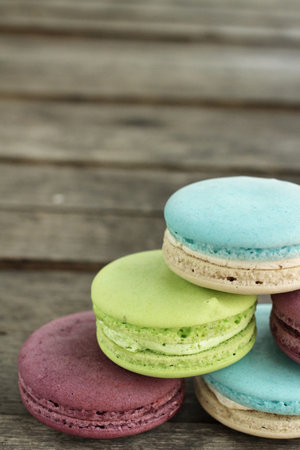 Macaroons colorfulの写真素材