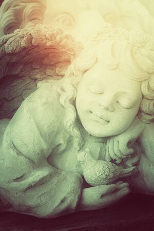 Vintage cupid sculptureの写真素材