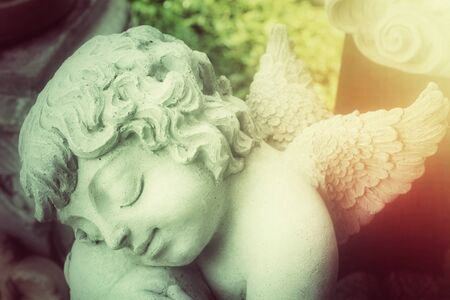 Vintage cupid sculptureの写真素材