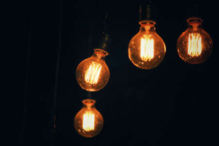 Vintage light bulbの写真素材