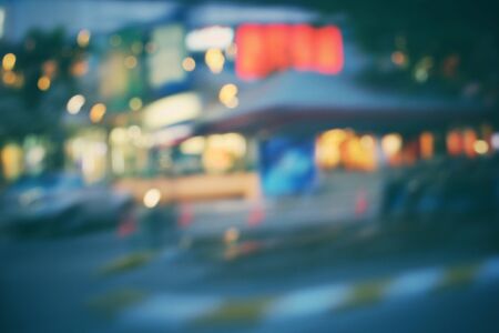 Blurred of cityの写真素材