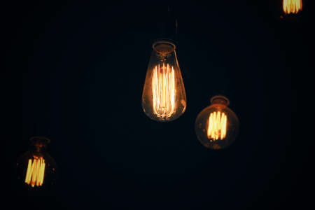 Vintage light bulbの写真素材