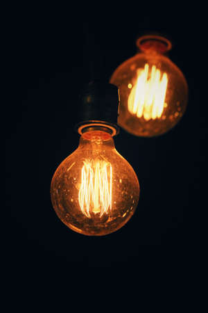 Vintage light bulbの写真素材