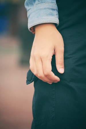 Hand of womanの写真素材