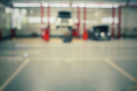 Blurred of repair service stationの写真素材