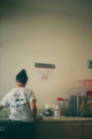 Blurred of restaurantの写真素材