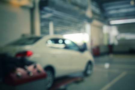 Blurred of repair service stationの写真素材