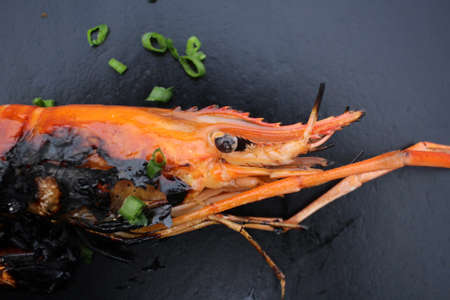 Grilled shrimpの写真素材