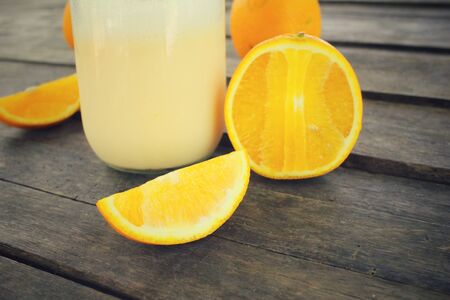 Orange smoothieの写真素材