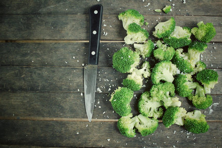 Broccoli with salt