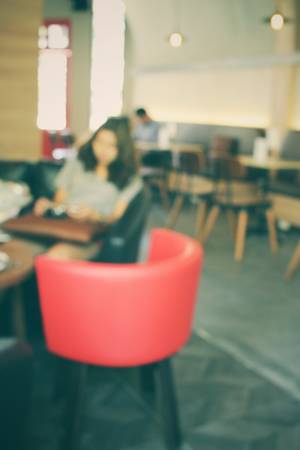 Blurred of restaurantの写真素材