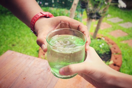 Drink waterの写真素材