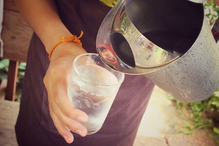 Drink waterの写真素材