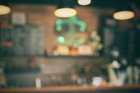 Blurred of cafeの写真素材