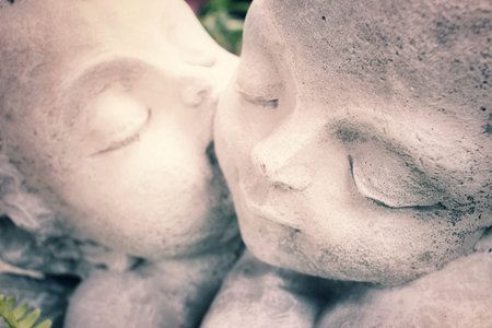 Vintage cupid sculpture