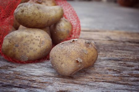 Fresh potatoesの写真素材