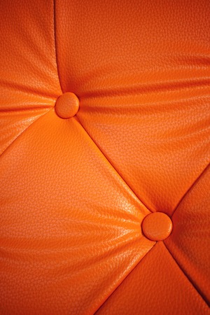 Vintage orange leather sofaの写真素材