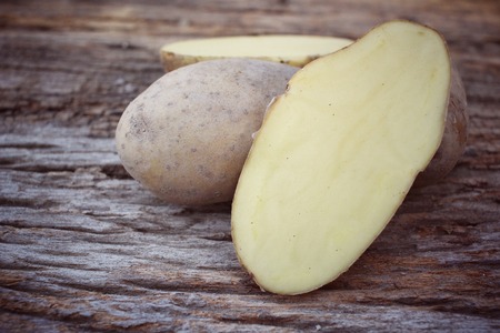 Fresh potatoesの写真素材